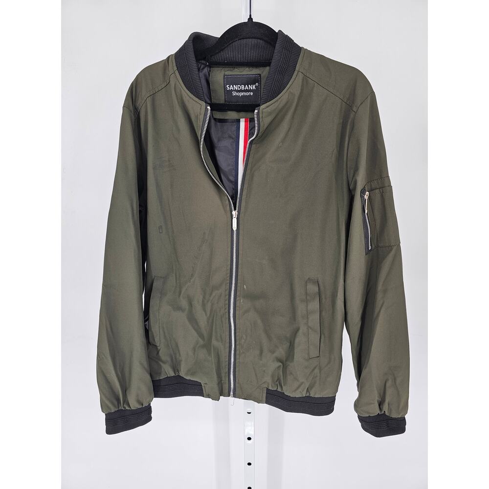 Sandbank Men's Slim Fit Lightweight Softshell Flight Bomber Jacket Coat Sz M